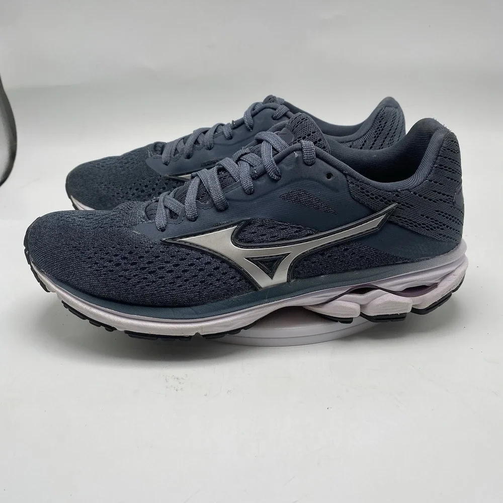 Mizuno Shoes Women Size 7 Wave Rider 23 Gray Athletic Running Trainers 3993 - Picture 5 of 16